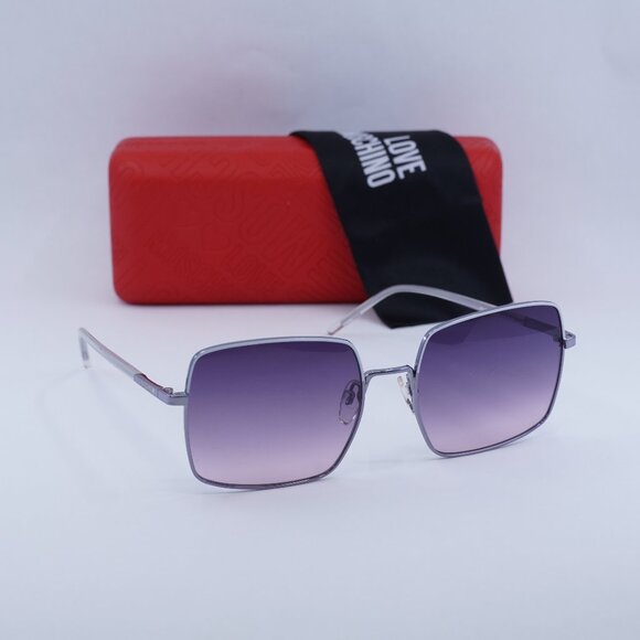Final Price! Moschino MOL022/S 0R7Y O9 Silver/Plum Sunglasses